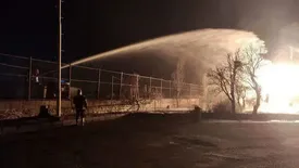 آتشسوزی گسترده در حوالی پالایشگاه تبریز