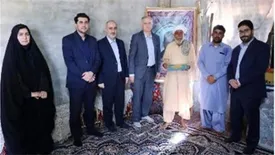 دیدار مدیران بانک دی با دو خانواده شهید در چابهار