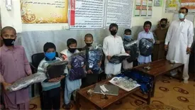 توزیع ۱۳۰۰ بسته اقلام تحصیلی در آستانه مهرماه