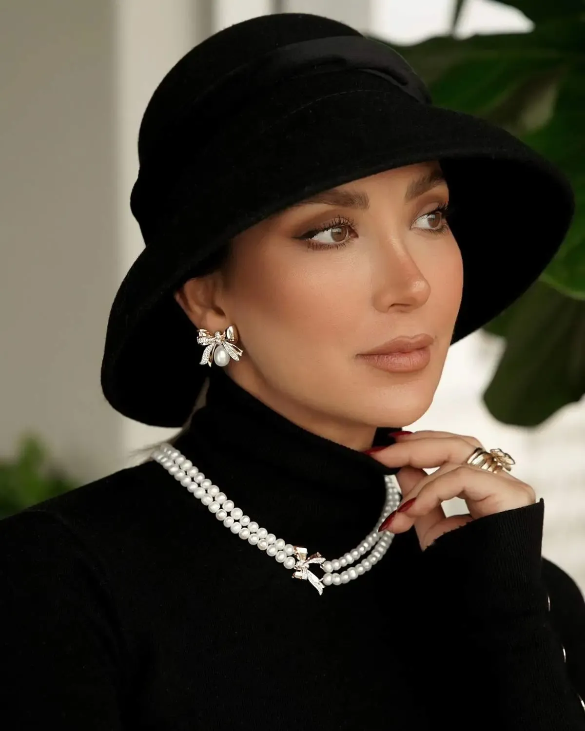 استایل چشمگیر مینا مختاری با جواهرات لاکچری/ عکس