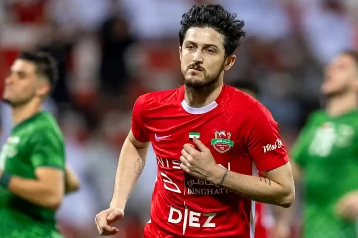 قاب عاشقانه سردار آزمون در امارات + عکس