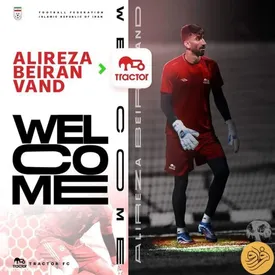 تراکتور با این پوستر به استقبال بیرانوند رفت/ عکس