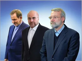 مثلث جهانگیری، قالیباف، لاریجانی