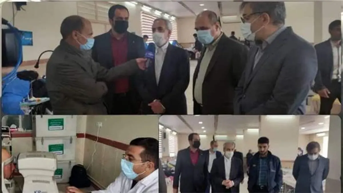 بازدید فرمانده بسیج ادارات از اردوی جهادی شرکت مس در ورزقان